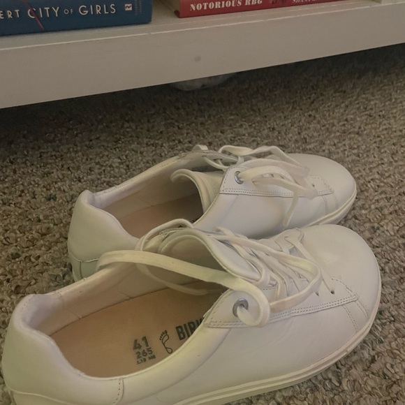 Birkenstock Bend White Leather Sneakers Size 10/41 - Picture 7 of 10